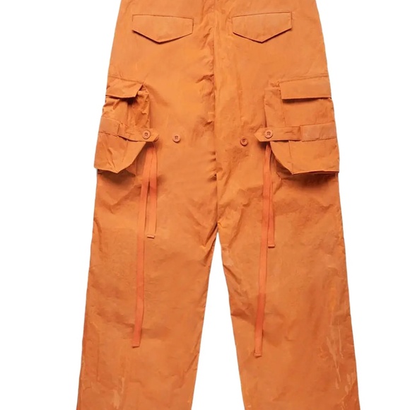 Andersson Bell Fatani Crack Cargo Pants  Orange (Size 50 IT/US 34) - Picture 5 of 8
